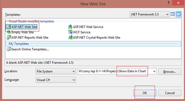 Select ASP dotNet website
